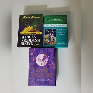 3 Oracle Deck Lot African Goddess Rising Super Attractor Gabrielle Bernstein +